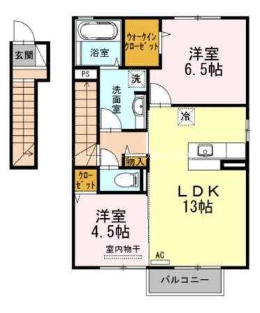 サニープレイン　E棟の物件間取画像